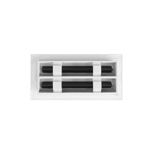 10x4 White Contemporary Air Vent Cover – Stylish Linear Slot Diffuser for Ceilings, Walls & Floors – Decorative HVAC Register Grille