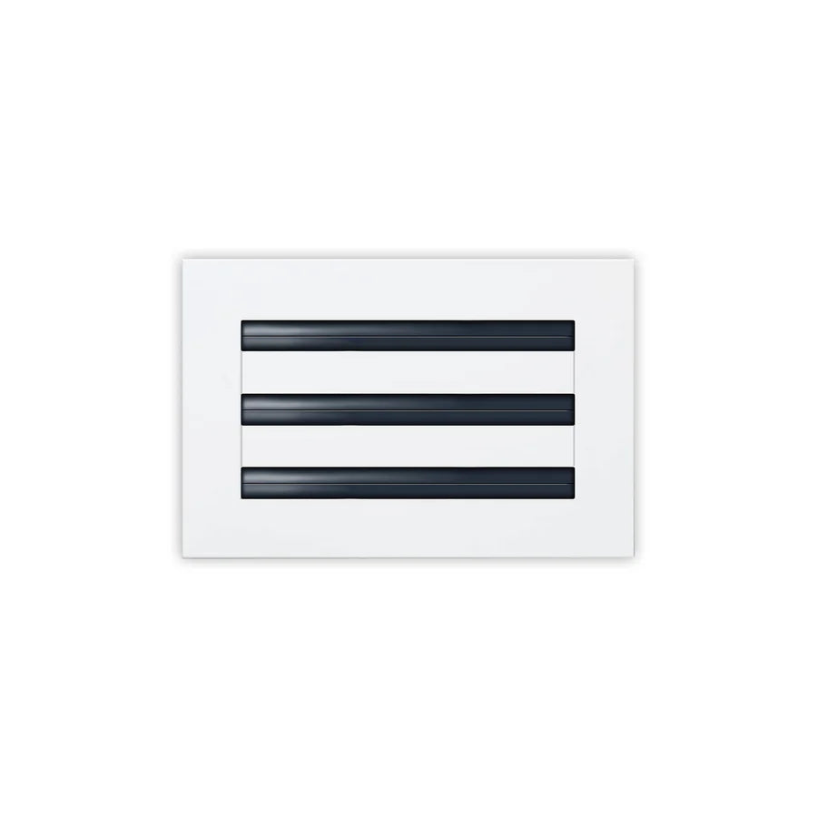 10x6 White Contemporary Air Vent Cover – Stylish Linear Slot Diffuser for Ceilings, Walls & Floors – Decorative HVAC Register Grille