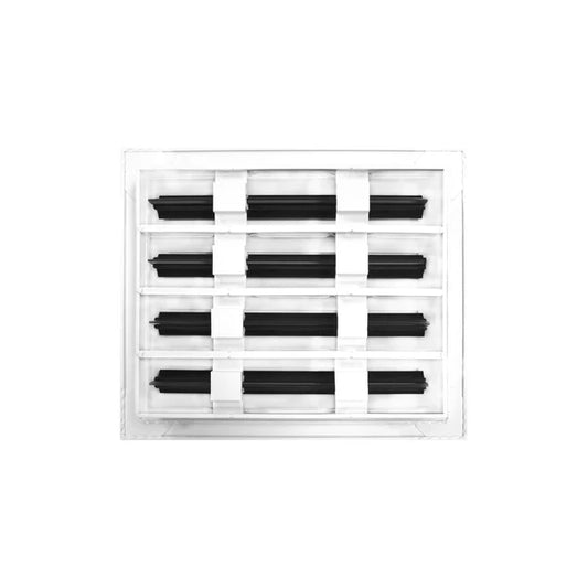 10x8 White Contemporary Air Vent Cover – Stylish Linear Slot Diffuser for Ceilings, Walls & Floors – Decorative HVAC Register Grille