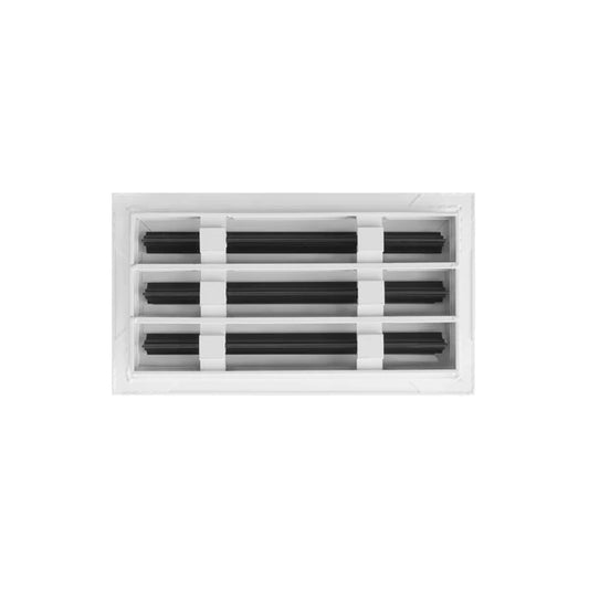 12x6 White Contemporary Air Vent Cover – Stylish Linear Slot Diffuser for Ceilings, Walls & Floors – Decorative HVAC Register Grille
