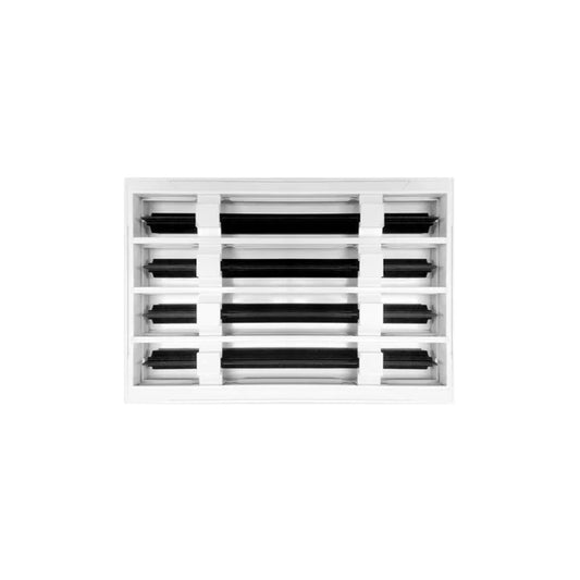 12x8 White Contemporary Air Vent Cover – Stylish Linear Slot Diffuser for Ceilings, Walls & Floors – Decorative HVAC Register Grille