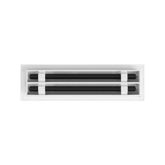 14x4 White Contemporary Air Vent Cover – Stylish Linear Slot Diffuser for Ceilings, Walls & Floors – Decorative HVAC Register Grille