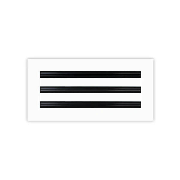 14x6 White Contemporary Air Vent Cover – Stylish Linear Slot Diffuser for Ceilings, Walls & Floors – Decorative HVAC Register Grille