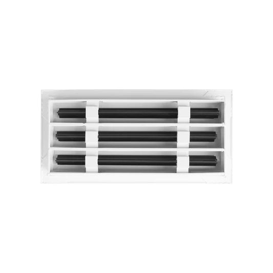 14x6 White Contemporary Air Vent Cover – Stylish Linear Slot Diffuser for Ceilings, Walls & Floors – Decorative HVAC Register Grille