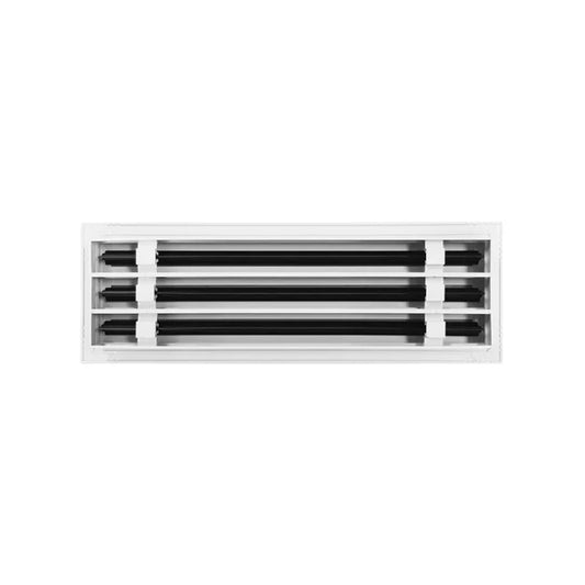 18x6 White Contemporary Air Vent Cover – Stylish Linear Slot Diffuser for Ceilings, Walls & Floors – Decorative HVAC Register Grille