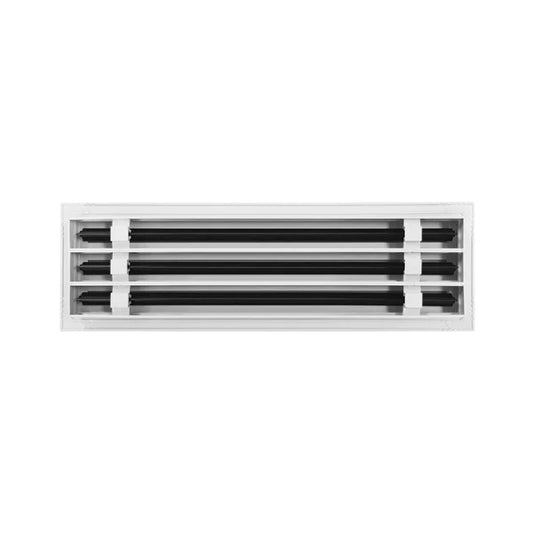 20x6 White Contemporary Air Vent Cover – Stylish Linear Slot Diffuser for Ceilings, Walls & Floors – Decorative HVAC Register Grille