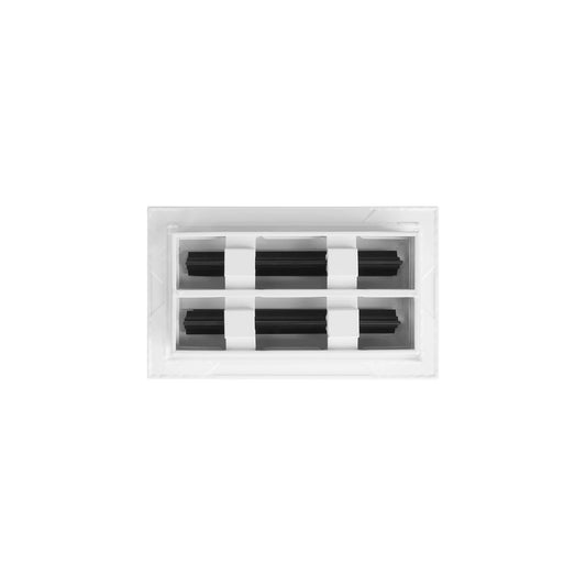 8x4 White Contemporary Air Vent Cover – Stylish Linear Slot Diffuser for Ceilings, Walls & Floors – Decorative HVAC Register Grille