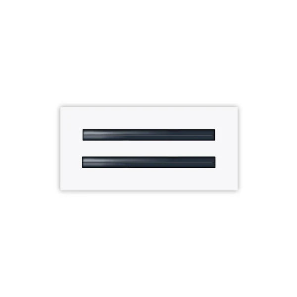 10x4 White Contemporary Air Vent Cover – Stylish Linear Slot Diffuser for Ceilings, Walls & Floors – Decorative HVAC Register Grille