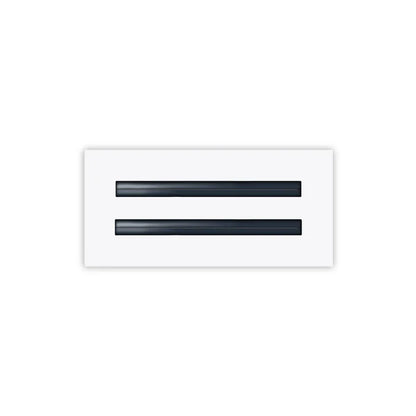 10x4 White Contemporary Air Vent Cover – Stylish Linear Slot Diffuser for Ceilings, Walls & Floors – Decorative HVAC Register Grille