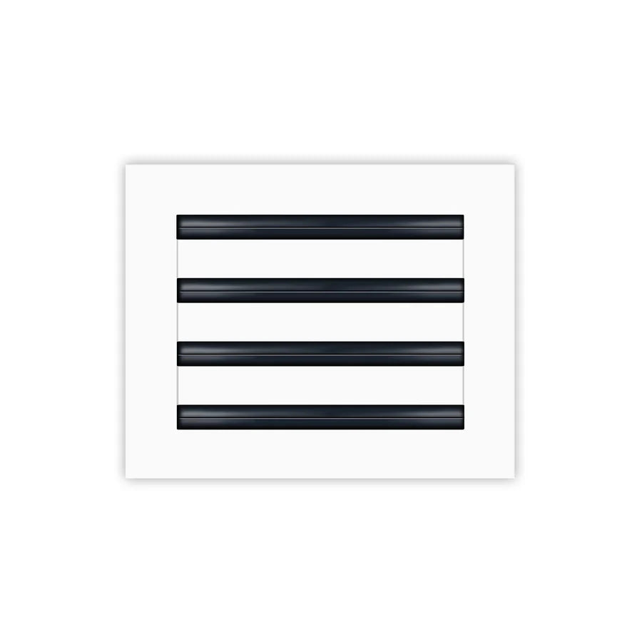 10x8 White Contemporary Air Vent Cover – Stylish Linear Slot Diffuser for Ceilings, Walls & Floors – Decorative HVAC Register Grille