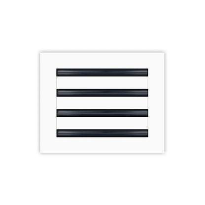 10x8 White Contemporary Air Vent Cover – Stylish Linear Slot Diffuser for Ceilings, Walls & Floors – Decorative HVAC Register Grille