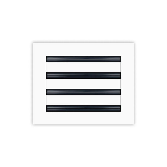 10x8 White Contemporary Air Vent Cover – Stylish Linear Slot Diffuser for Ceilings, Walls & Floors – Decorative HVAC Register Grille
