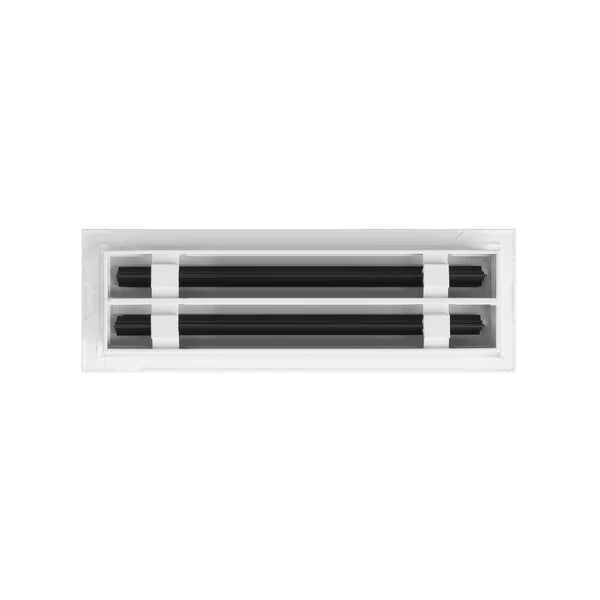 12x4 White Contemporary Air Vent Cover – Stylish Linear Slot Diffuser for Ceilings, Walls & Floors – Decorative HVAC Register Grille