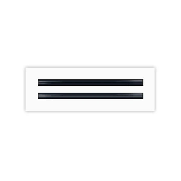 12x4 White Contemporary Air Vent Cover – Stylish Linear Slot Diffuser for Ceilings, Walls & Floors – Decorative HVAC Register Grille
