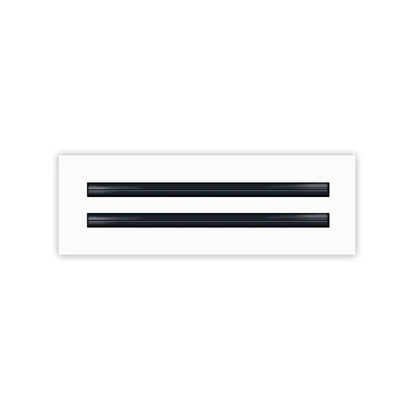 12x4 White Contemporary Air Vent Cover – Stylish Linear Slot Diffuser for Ceilings, Walls & Floors – Decorative HVAC Register Grille
