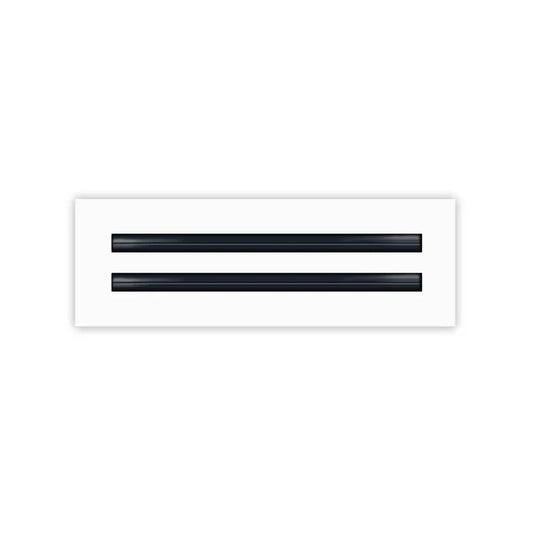 12x4 White Contemporary Air Vent Cover – Stylish Linear Slot Diffuser for Ceilings, Walls & Floors – Decorative HVAC Register Grille