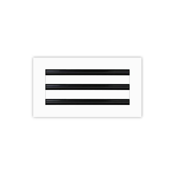 12x6 White Contemporary Air Vent Cover – Stylish Linear Slot Diffuser for Ceilings, Walls & Floors – Decorative HVAC Register Grille