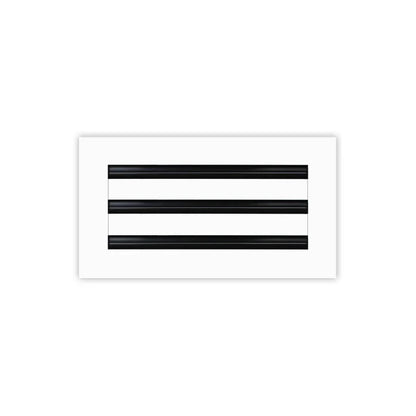 12x6 White Contemporary Air Vent Cover – Stylish Linear Slot Diffuser for Ceilings, Walls & Floors – Decorative HVAC Register Grille