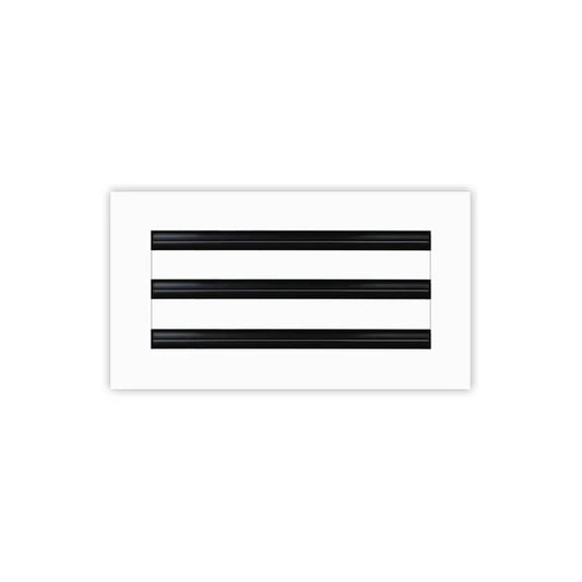 12x6 White Contemporary Air Vent Cover – Stylish Linear Slot Diffuser for Ceilings, Walls & Floors – Decorative HVAC Register Grille