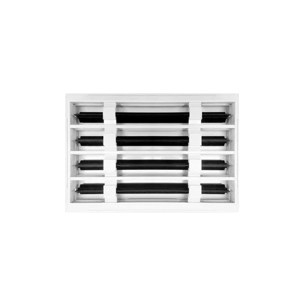12x8 White Contemporary Air Vent Cover – Stylish Linear Slot Diffuser for Ceilings, Walls & Floors – Decorative HVAC Register Grille