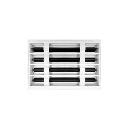 12x8 White Contemporary Air Vent Cover – Stylish Linear Slot Diffuser for Ceilings, Walls & Floors – Decorative HVAC Register Grille
