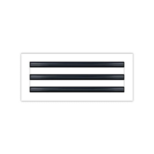 16x6 White Contemporary Air Vent Cover – Stylish Linear Slot Diffuser for Ceilings, Walls & Floors – Decorative HVAC Register Grille