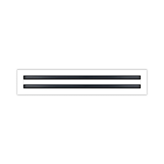 20x4 White Contemporary Air Vent Cover – Stylish Linear Slot Diffuser for Ceilings, Walls & Floors – Decorative HVAC Register Grille