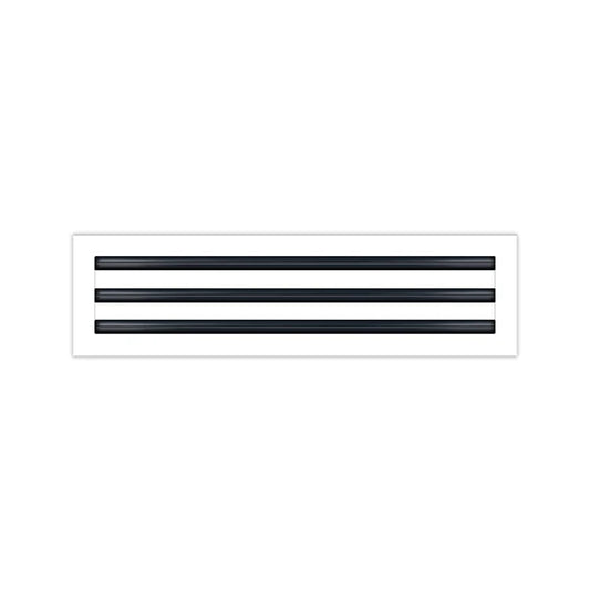 20x6 White Contemporary Air Vent Cover – Stylish Linear Slot Diffuser for Ceilings, Walls & Floors – Decorative HVAC Register Grille