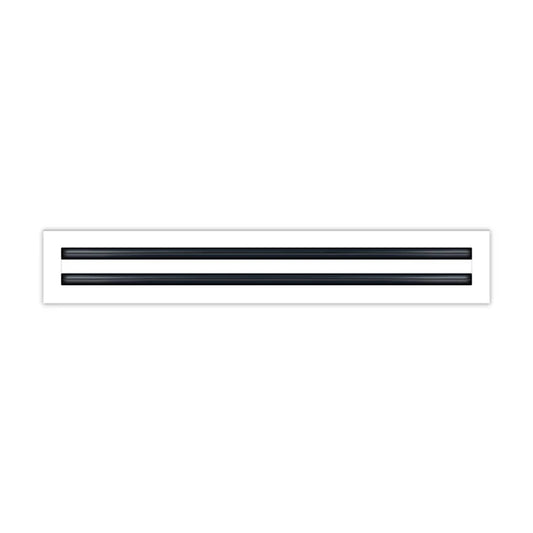 22x4 White Contemporary Air Vent Cover – Stylish Linear Slot Diffuser for Ceilings, Walls & Floors – Decorative HVAC Register Grille