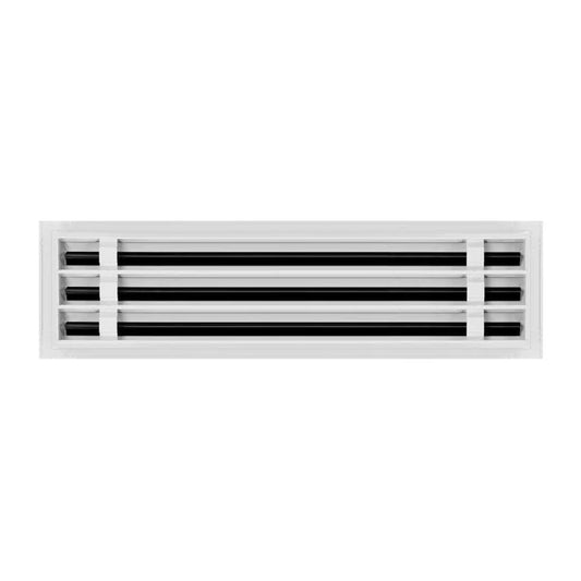 22x6 White Contemporary Air Vent Cover – Stylish Linear Slot Diffuser for Ceilings, Walls & Floors – Decorative HVAC Register Grille