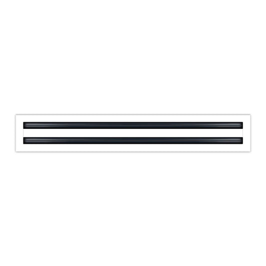 24x4 White Contemporary Air Vent Cover – Stylish Linear Slot Diffuser for Ceilings, Walls & Floors – Decorative HVAC Register Grille