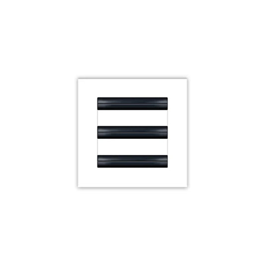 6x6 White Contemporary Air Vent Cover – Stylish Linear Slot Diffuser for Ceilings, Walls & Floors – Decorative HVAC Register Grille