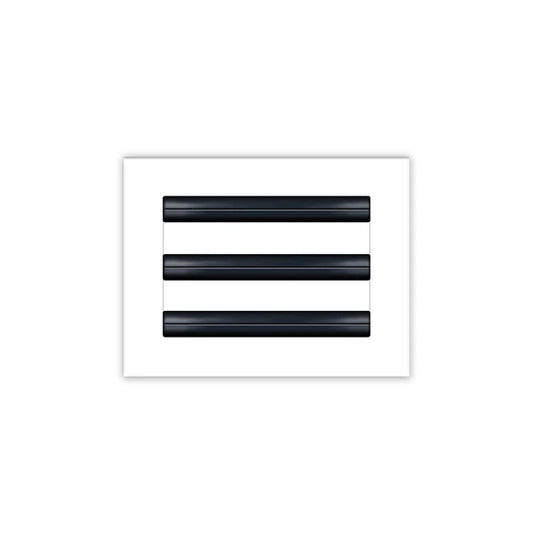 8x6 White Contemporary Air Vent Cover – Stylish Linear Slot Diffuser for Ceilings, Walls & Floors – Decorative HVAC Register Grille